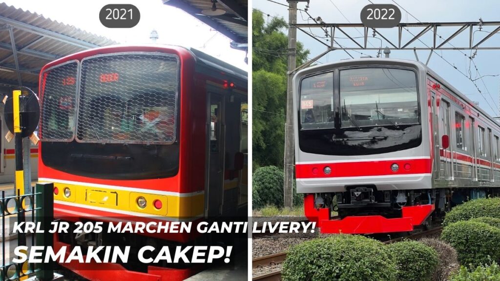 Livery baru KRL seri JR 205 Marchen