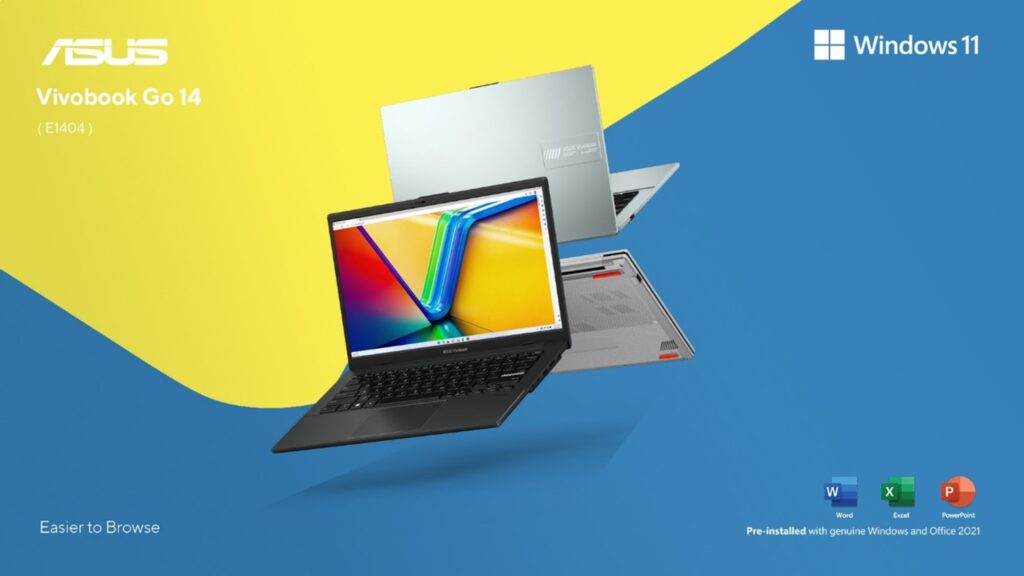 ASUS Vivobook Go 14, Desain Ringkas dan Praktis dengan Fitur Premium 3 ASUS Vivobook Go 14