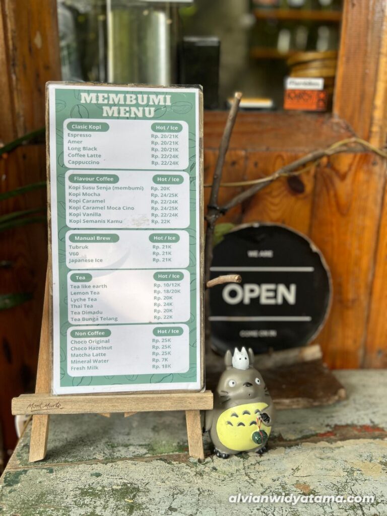 Membumi Kopi: Kedai Kopi Hidden Gem di Cipete 5 Menu Membumi Kopi - alvianwidyatama.com