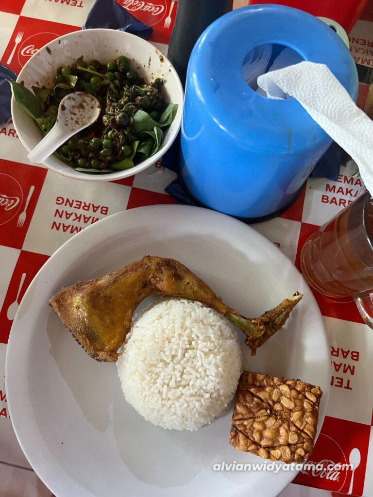 5 Spot Kuliner Bandung yang Pernah Saya Coba: Dari yang Enak Sampai yang Estetik 4 Nasi Ayam Sambel Leunca Warung Nasi Ibu Imas Bandung