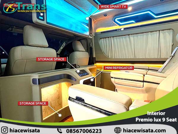 Keuntungan Sewa Hiace Premio Luxury untuk Perjalanan Mudik Lebaran Jarak Jauh 5 Fasilitas - Sewa Mobil Hiace Premio Luxury