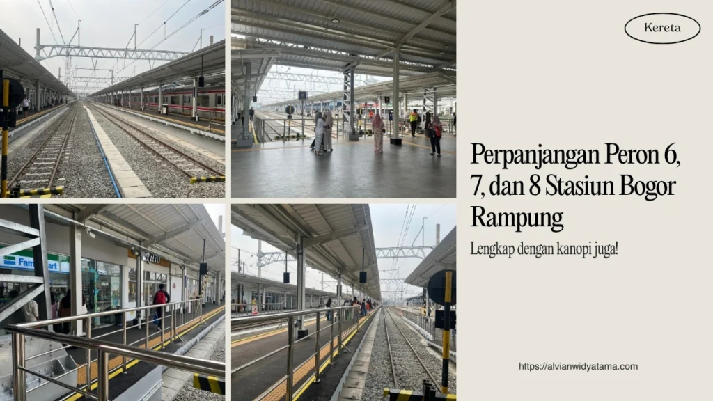 Perpanjangan Peron Stasiun Bogor Peron 6 7 8